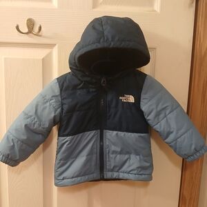 The North Face Blue Hooded Winter Jacket Boy's 6-12 Months